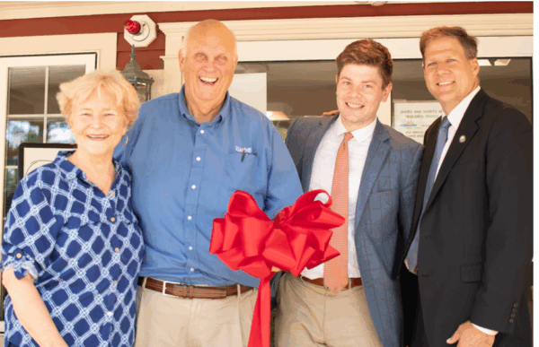 Small business grand opening with Governor Sununu